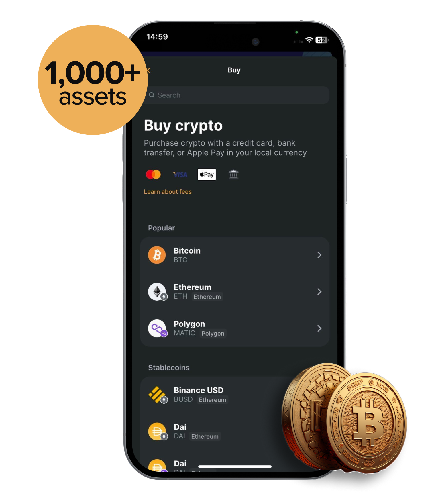Buy crypto in a few simple steps